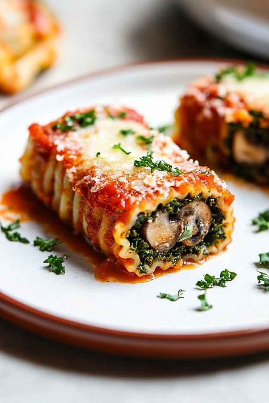 Mushroom Kale Rolls