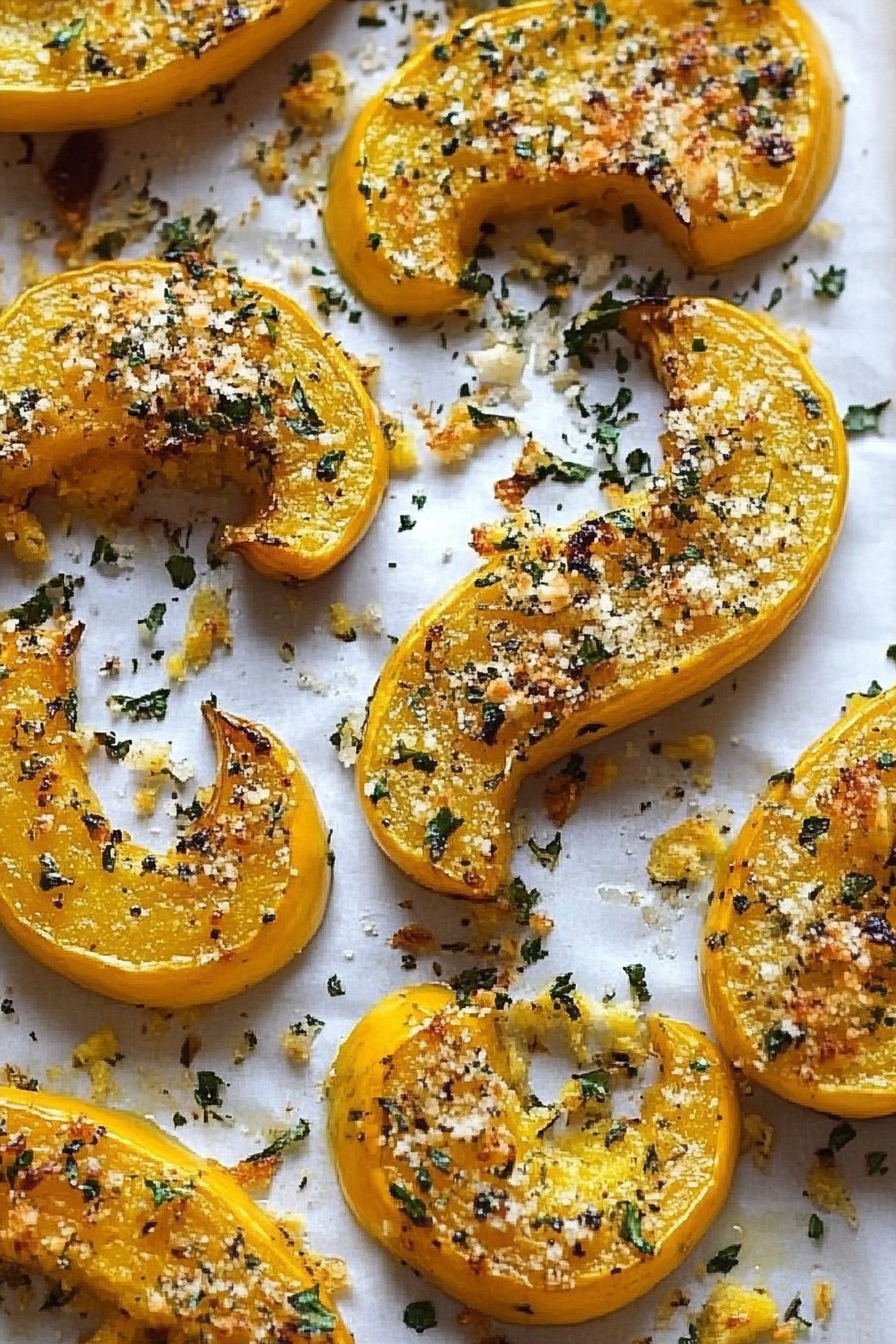 Parmesan-crusted delicata squash