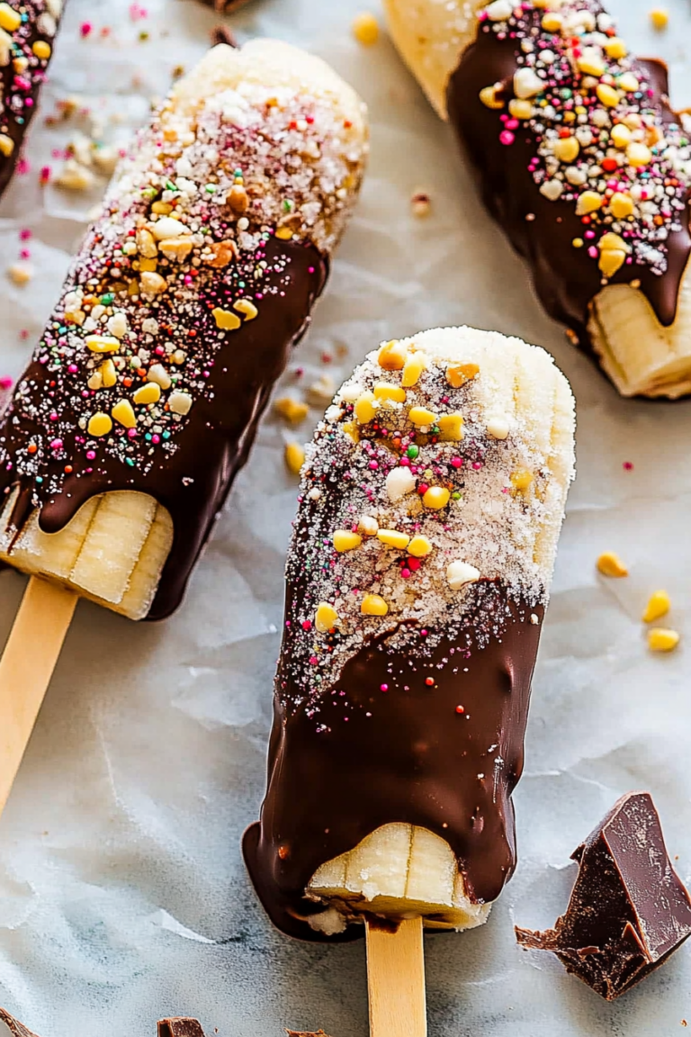 chocolate covered frozen bananas