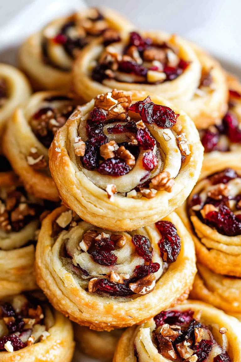 cranberry walnut pinwheels