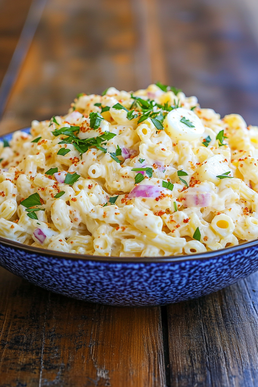 deviled egg pasta salad