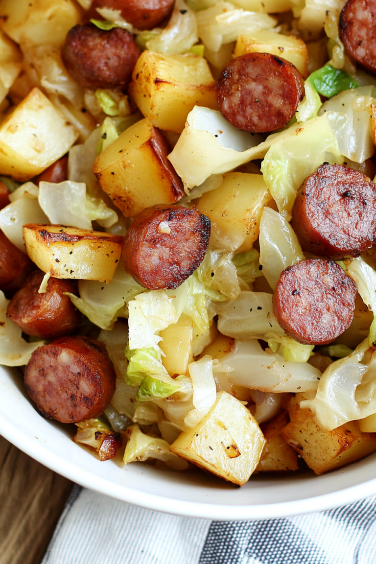 kielbasa cabbage potato skillet