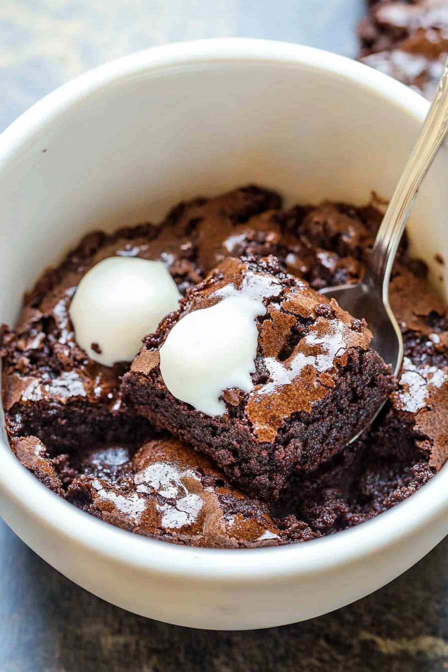 microwave brownies