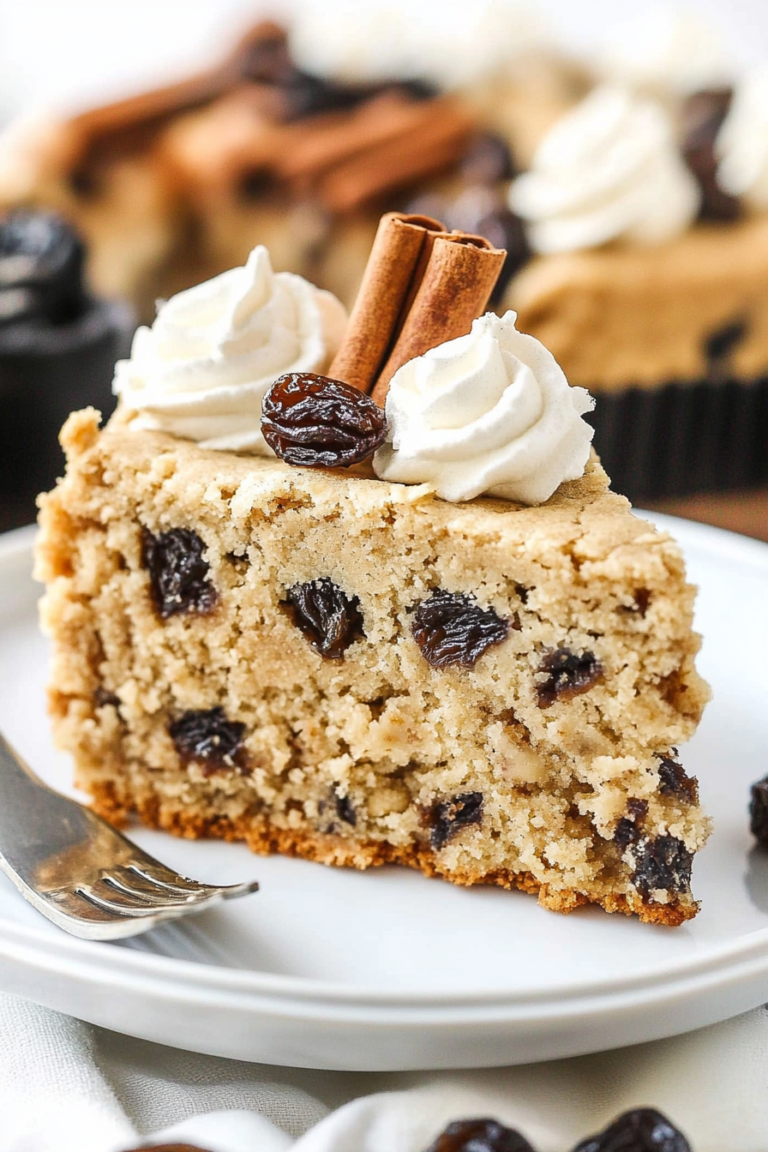 oatmeal raisin cookie cake
