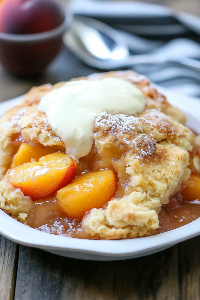 peach cobbler