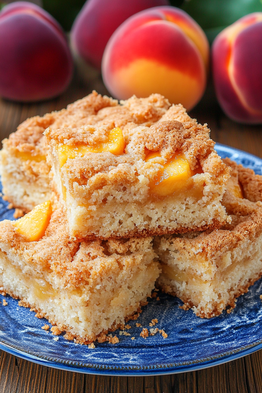 peach coffee cake