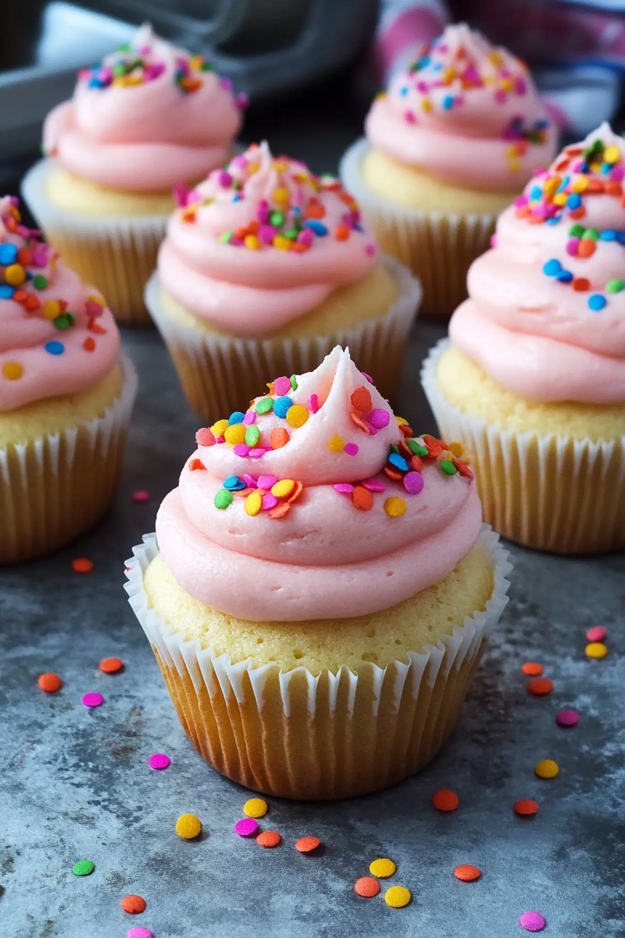 confetti cupcakes