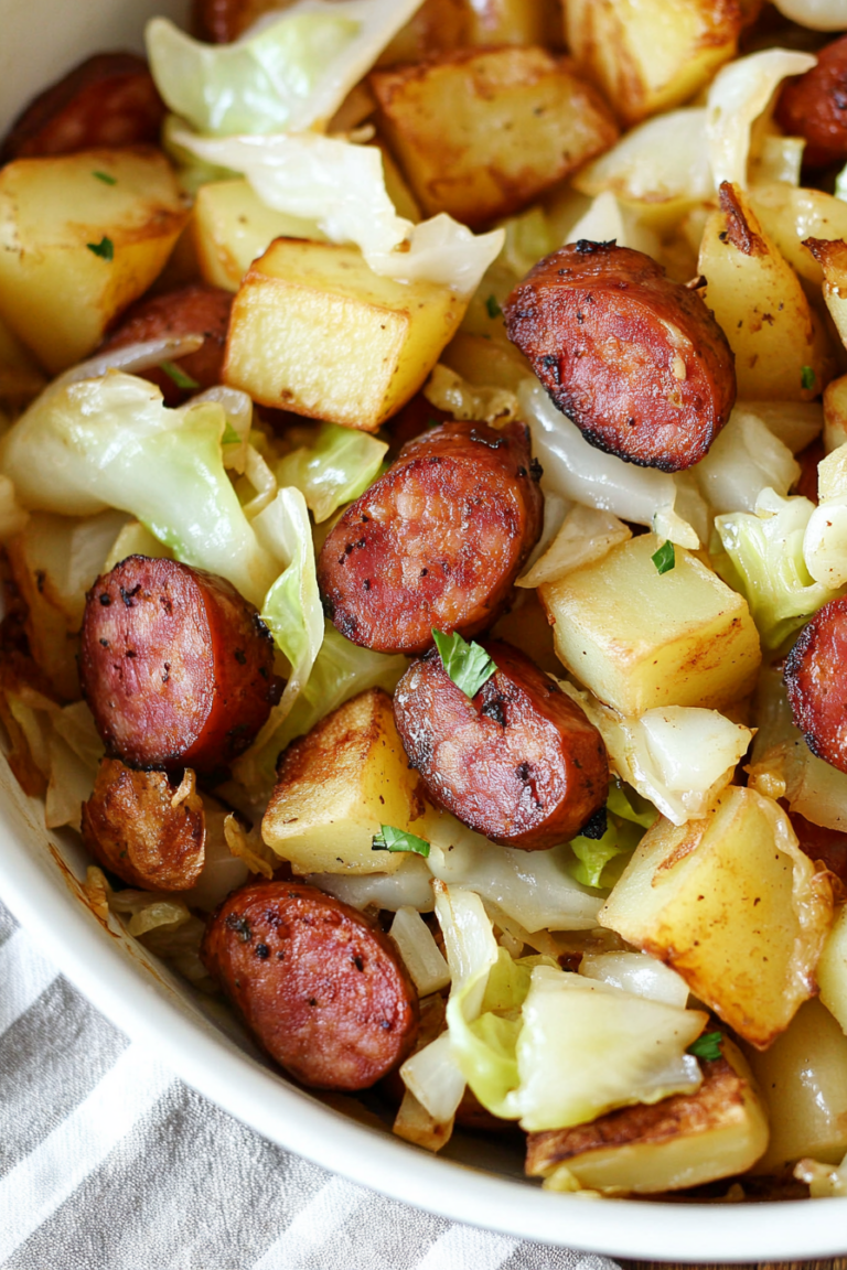 kielbasa cabbage potato skillet