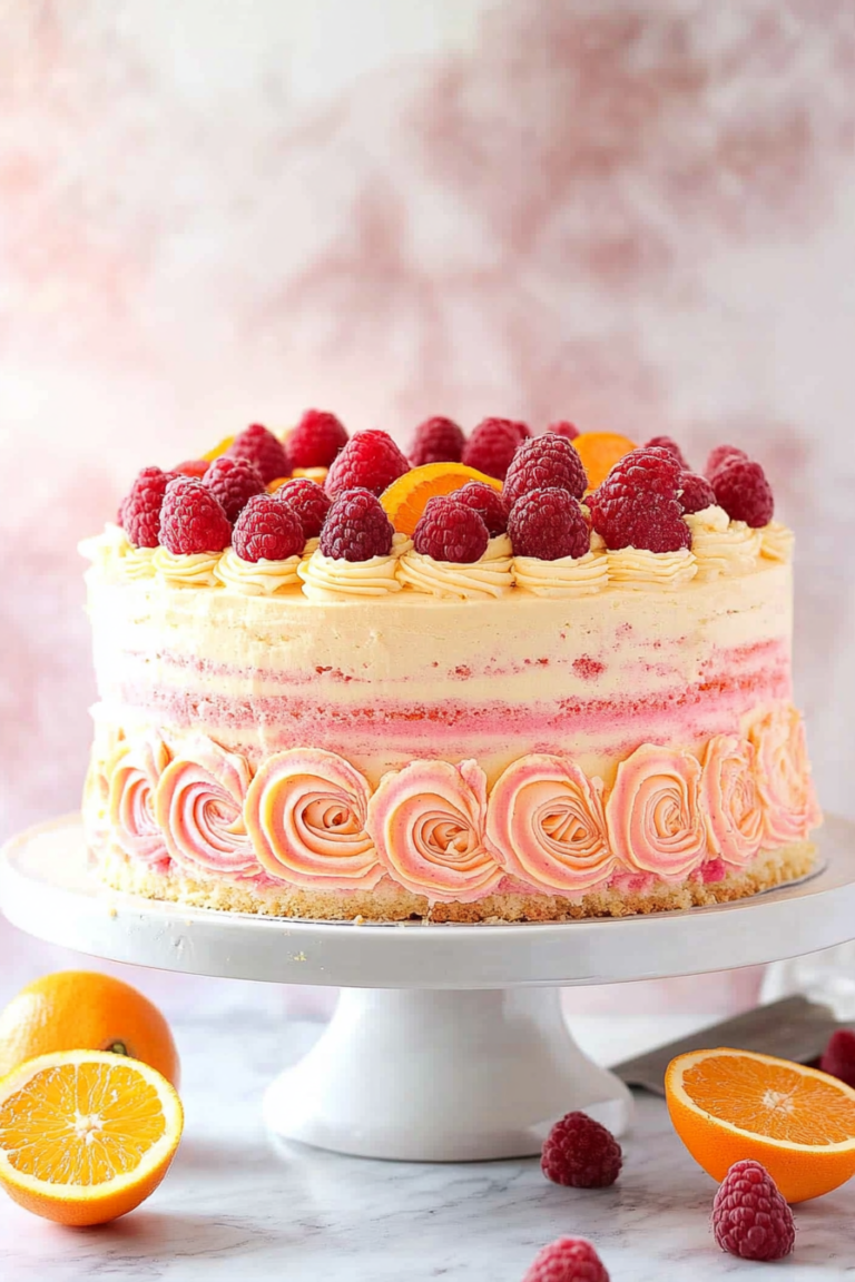 raspberry orange cake